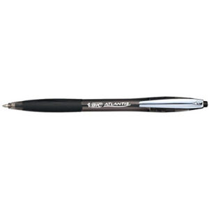 BIC Atlantis Soft — Stylos-bille rétractables pointe 1,0 mm x12