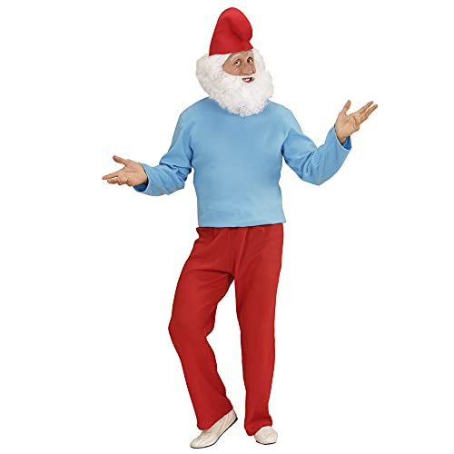 W WIDMANN MILANO — Costume Papa Nain 3 pièces rouge/bleu