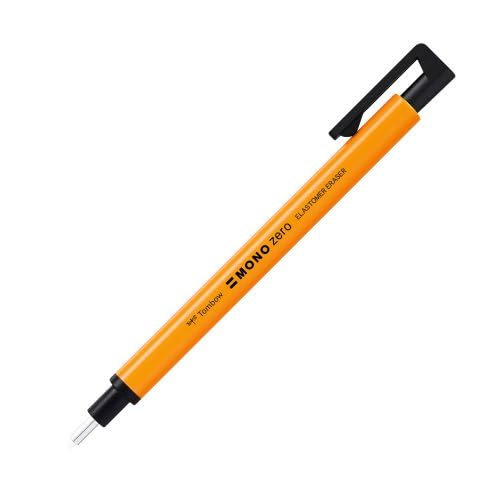 TOMBOW Mono Zéro — Gomme stylo pointe ronde orange – Image 3