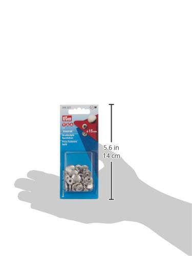 PRYM — Recharges boutons-pression Anorak 15 mm argentés – Image 4