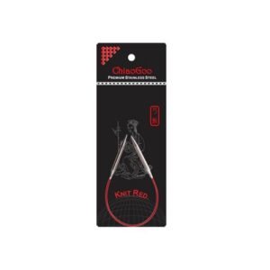 CHIAOGOO Knit RED — aiguille circulaire 23 cm 1,75 mm