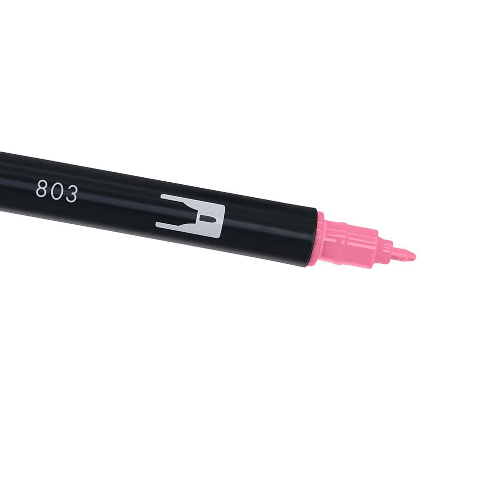 TOMBOW Dual Brush — Marqueur double pointe rose punch – Image 3