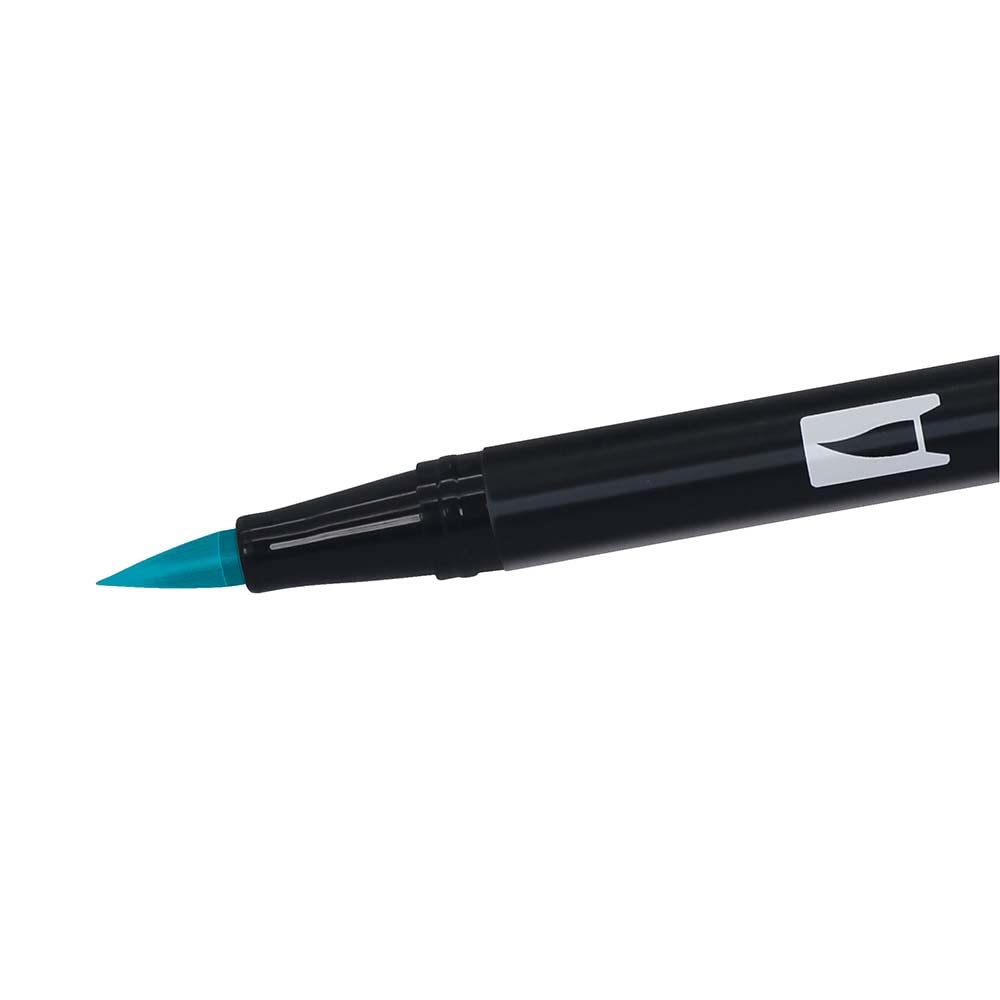 TOMBOW Dual Brush — Marqueur double pointe tiki teal – Image 4