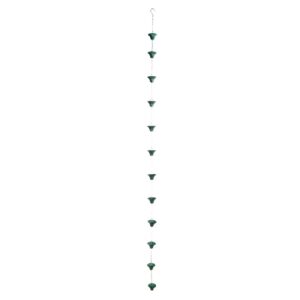 ESSCHERT DESIGN — Chaîne de pluie en fer vert 254 cm