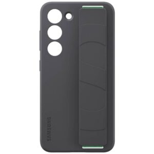 SAMSUNG — Coque silicone avec lanière pour Galaxy S23 noire