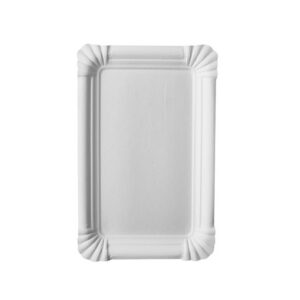 PAPSTAR — Lot de 1250 assiettes carrées en carton 13 x 20 cm