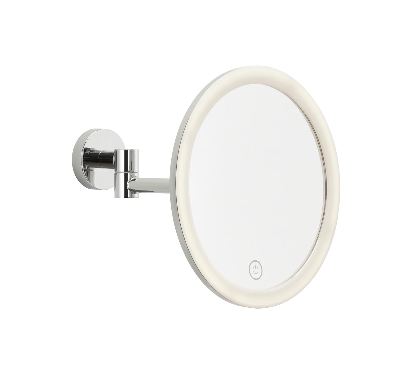 TESA VISIOON — Miroir maquillage LED mural 18 cm chromé