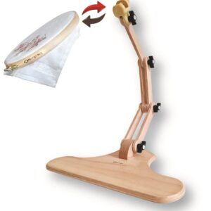 NURGE — Support de table réglable pour broderie en bois
