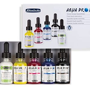 SCHMINCKE Aqua Drop — Aquarelle liquide 5 x 30 ml couleurs primaires