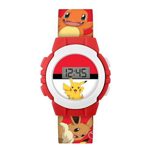 ACCUTIME Pokémon — Montre numérique imprimé rouge