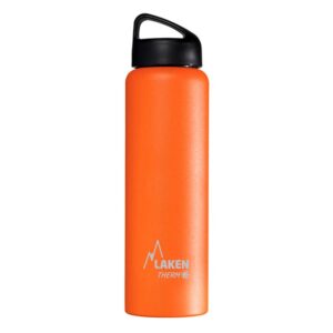 LAKEN — Bouteille isotherme en acier inoxydable 1 L orange