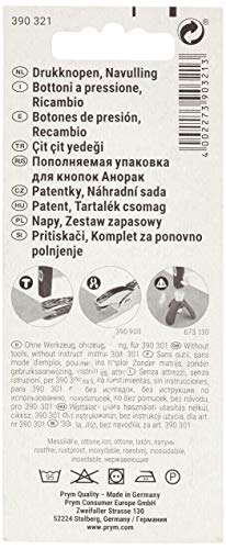PRYM — Recharges boutons-pression Anorak 15 mm argentés – Image 2