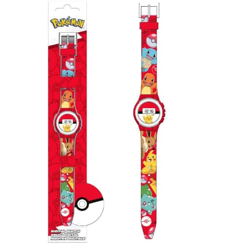 EUROSWAN — Montre numérique enfant bracelet réglable rouge