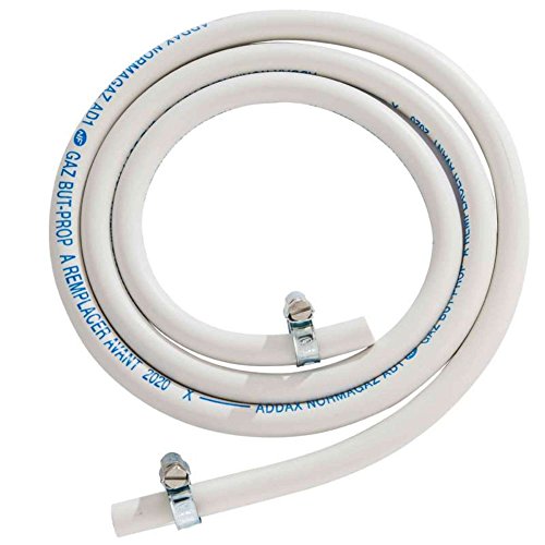 RIBITECH — Tuyau gaz butane/propane 1,50 m Ø 6x12 avec colliers – Image 2