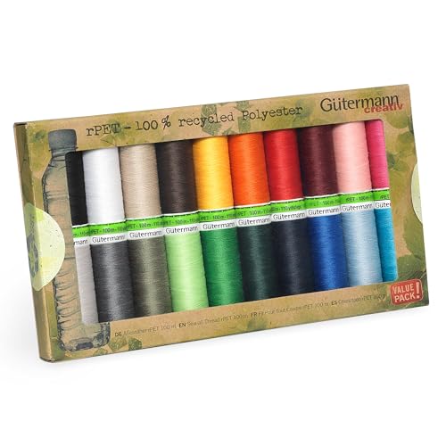 GUTERMANN — Set de 20 bobines de fil polyester Sew-All rPET