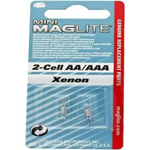 MAG-LITE — Lot de 2 ampoules xénon pour Mini AA/AAA