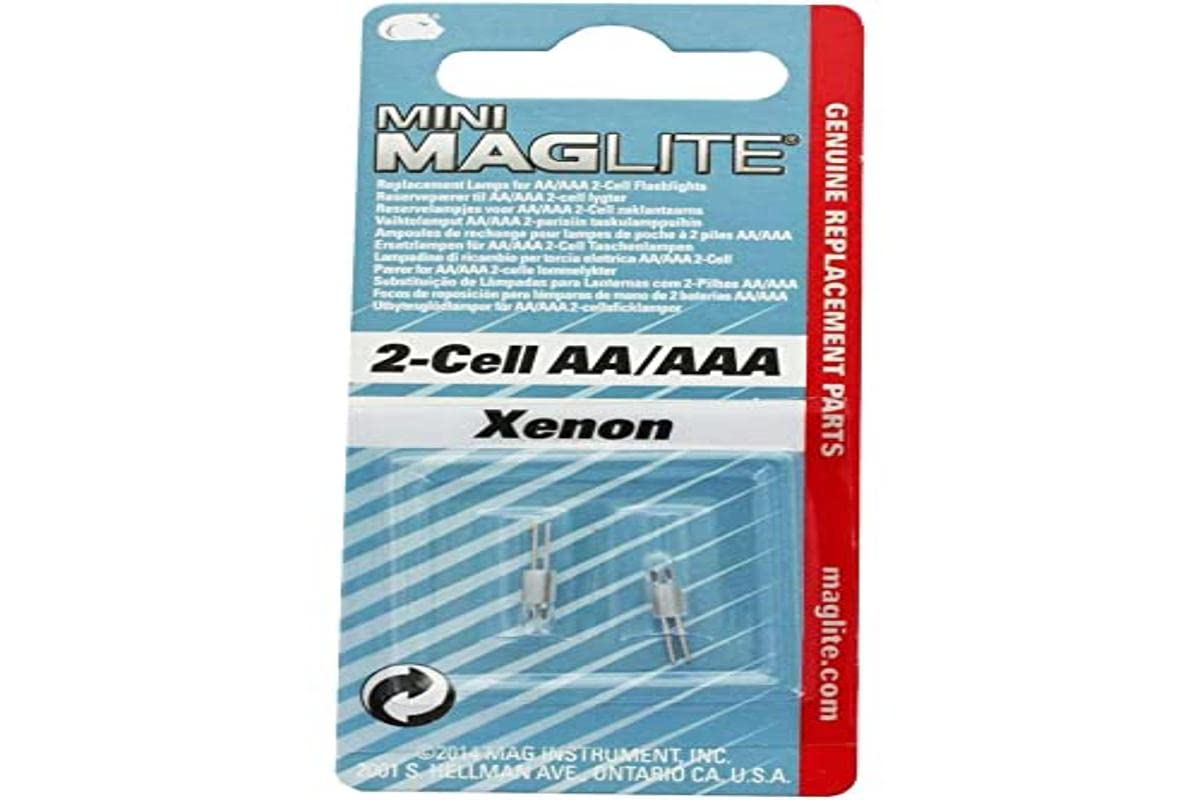 MAG-LITE — Lot de 2 ampoules xénon pour Mini AA/AAA