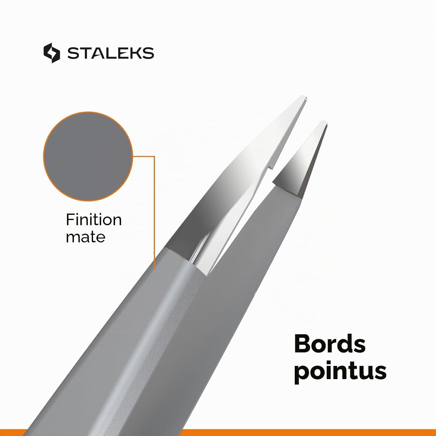 STALEKS PRO Type 5 — Pince à épiler à pointe fine inox – Image 5
