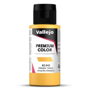 VALLEJO Premium — Peinture aérographe 60 ml jaune métallique