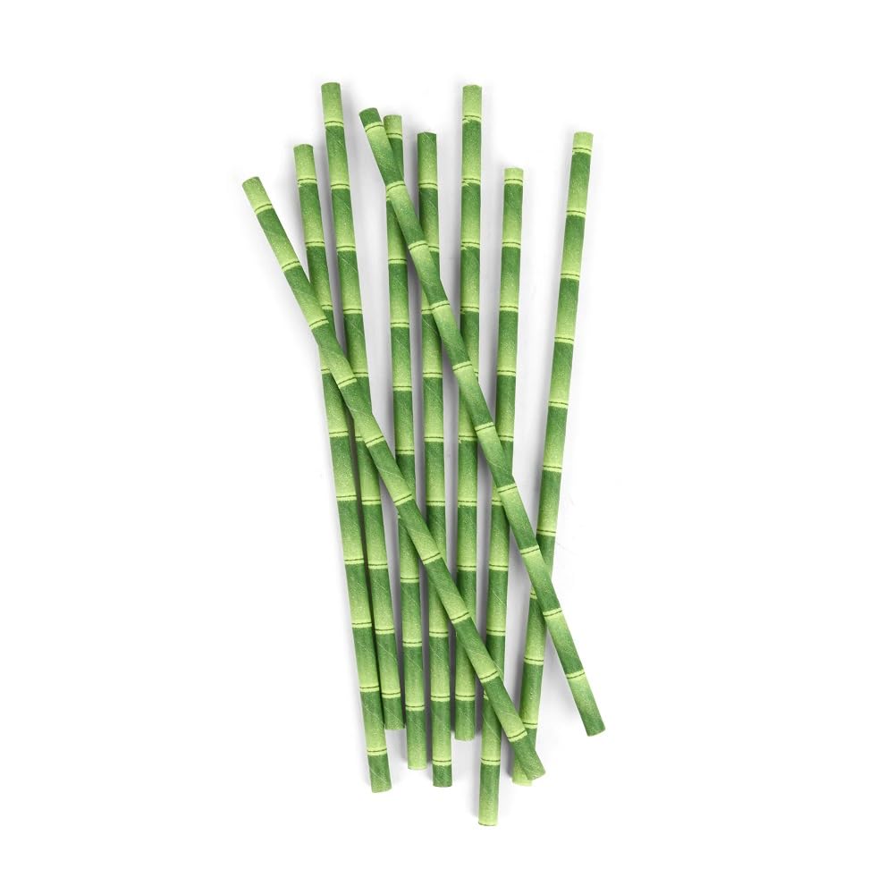 KIKKERLAND — Lot de 144 pailles en papier bambou