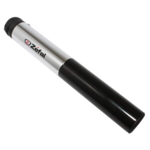 ZÉFAL — Mini pompe pneumatique en aluminium argenté/noir