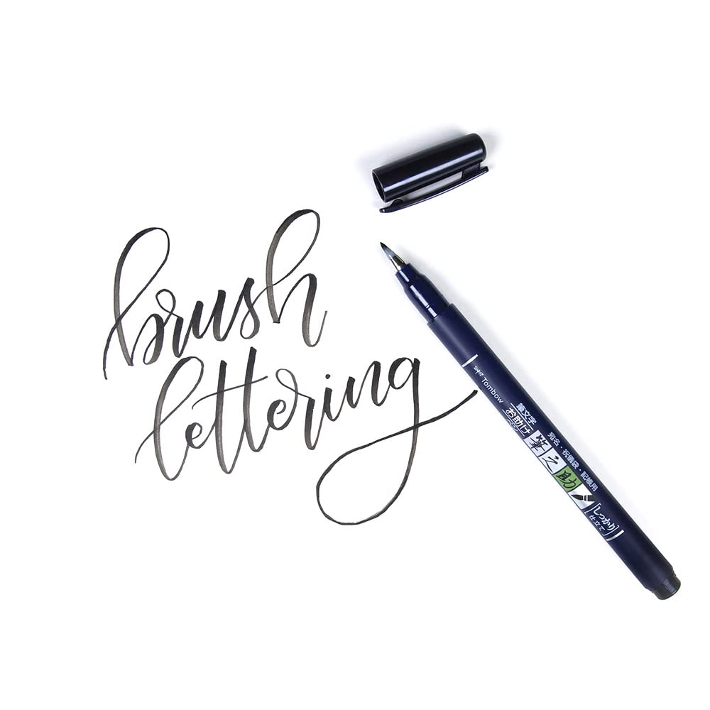 TOMBOW Fudenosuke — Stylo-feutre pointe souple noir – Image 2