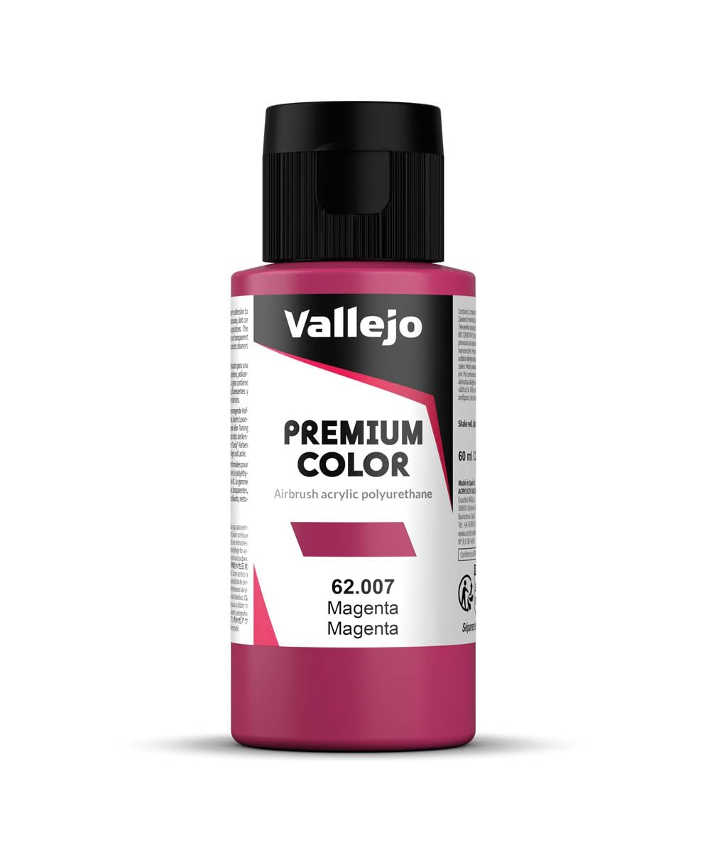 VALLEJO Premium RC — Peinture acrylique aérographe 60 ml magenta