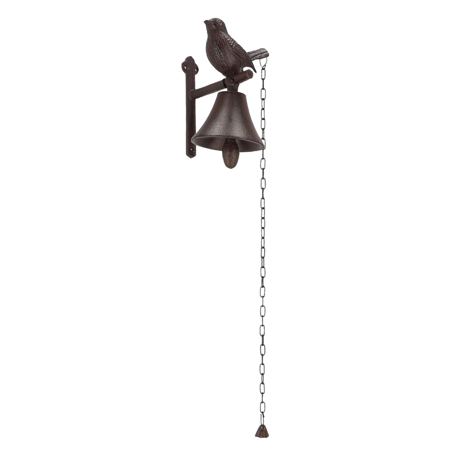 ESSCHERT DESIGN — Cloche de porte en fonte avec oiseau