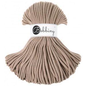 BOBBINY Premium — Corde macramé tressée 5 mm 100 m Sand