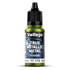 VALLEJO True Metallic — Peinture métallique vert ambre 18 ml