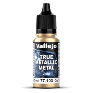 VALLEJO True Metallic — Peinture métallique Or impérial 18 ml