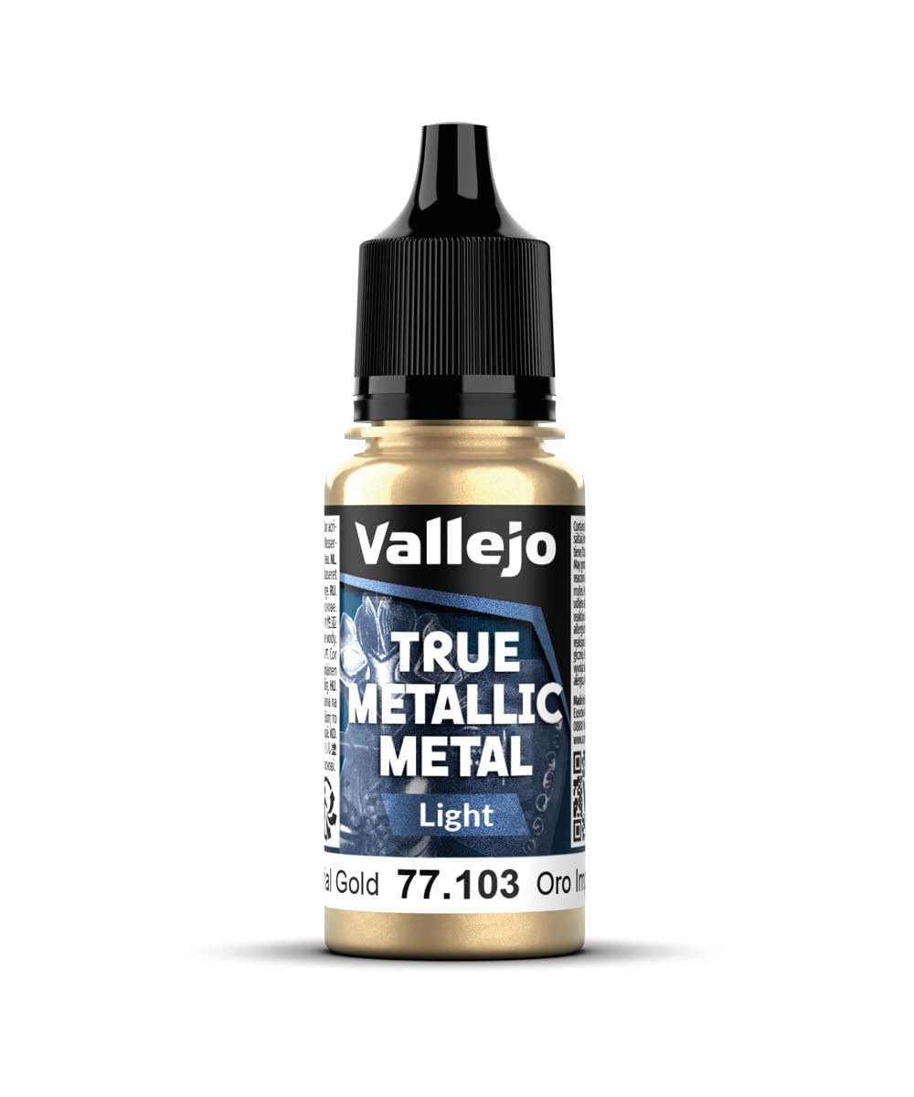 VALLEJO True Metallic — Peinture métallique Or impérial 18 ml