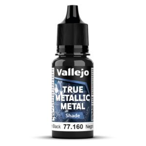 VALLEJO — Peinture métallique obsidienne noire 18 ml