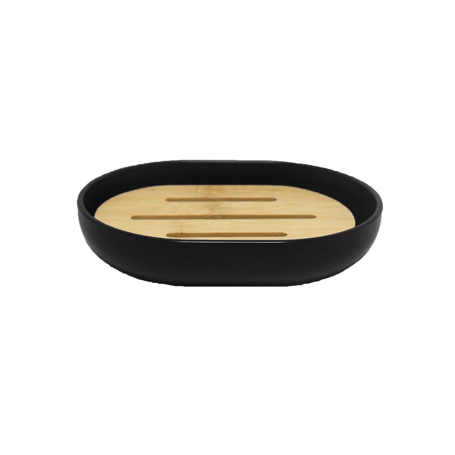 DOUCEUR D'INTÉRIEUR Smart — Porte-savon noir bambou 12,2 cm