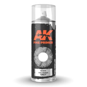 AK INTERACTIVE — Apprêt fin gris en spray 400 ml