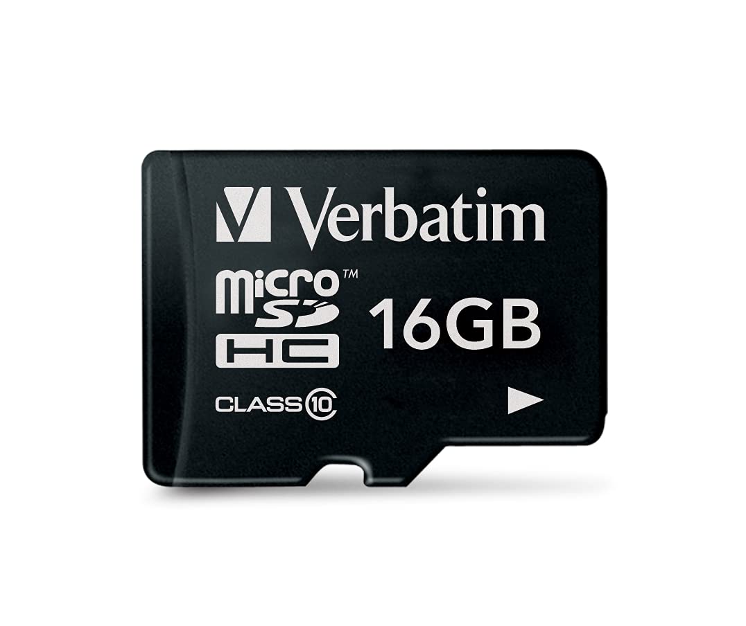 VERBATIM Premium — Carte mémoire microSDHC 16 Go noire