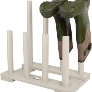 ESSCHERT DESIGN — Porte-bottes en bois blanc 41,8 x 26 x 41,9 cm