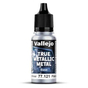 VALLEJO True Metallic — peinture métallique argent sterling 18 ml