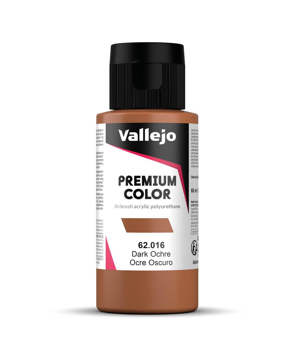VALLEJO Premium RC — Peinture acrylique Raw Sienna 60 ml