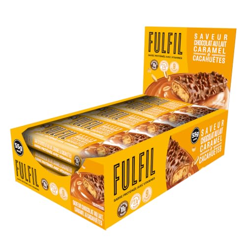 FULFIL — Barres protéinées chocolat lait caramel cacahuètes x15