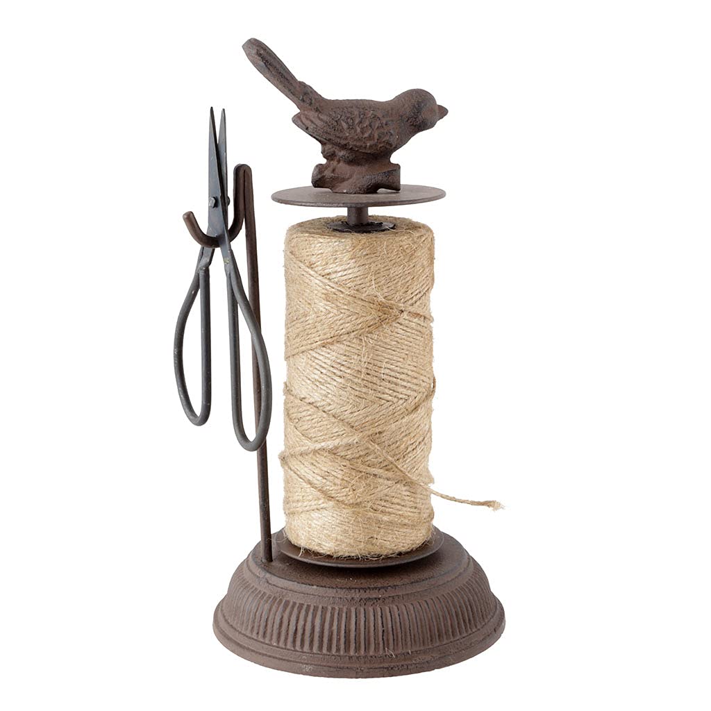 ESSCHERT DESIGN — Ciseaux en fonte avec corde marron