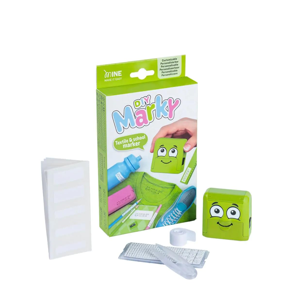 DIY MARKY — Tampon personnalisable pour enfants vert