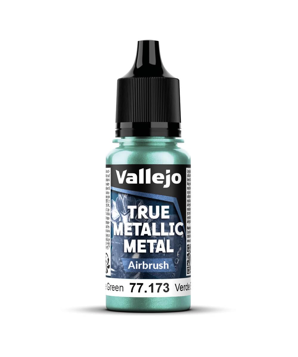 VALLEJO True Metallic — Peinture métallique Vert Scarabée 18 ml