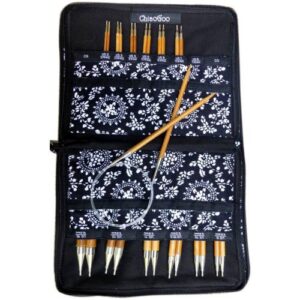 CHIAOGOO Spin — kit d’aiguilles circulaires interchangeables bambou 13 cm