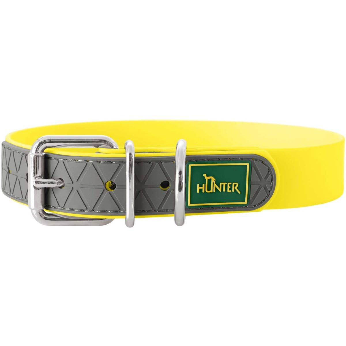 HUNTER — Collier de confort jaune fluo 65 cm