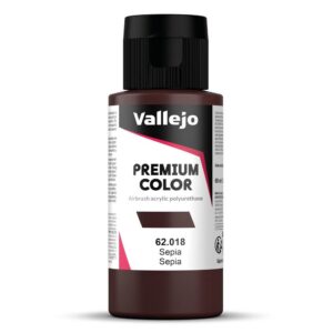 VALLEJO Premium Color — Peinture acrylique Sepia 60 ml