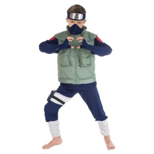 CHAKS — Costume Kakashi Hatake garçon 8 pièces Naruto