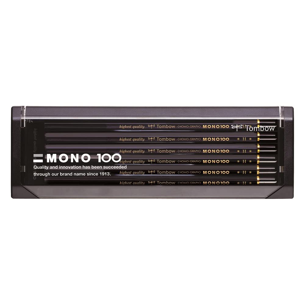 TOMBOW MONO 100 — Lot de 12 crayons graphite H