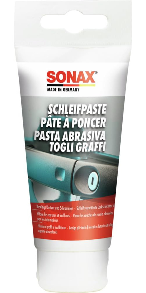 SONAX — Pâte à poncer 75 ml sans silicone pour carrosserie