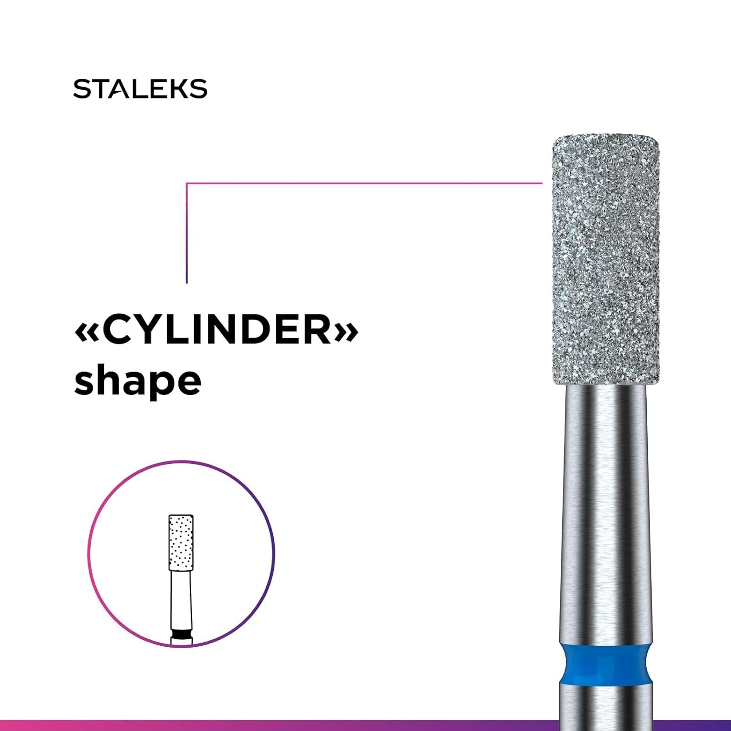 STALEKS PRO Expert — Foret à ongles diamant cylindre 2,5 mm – Image 5